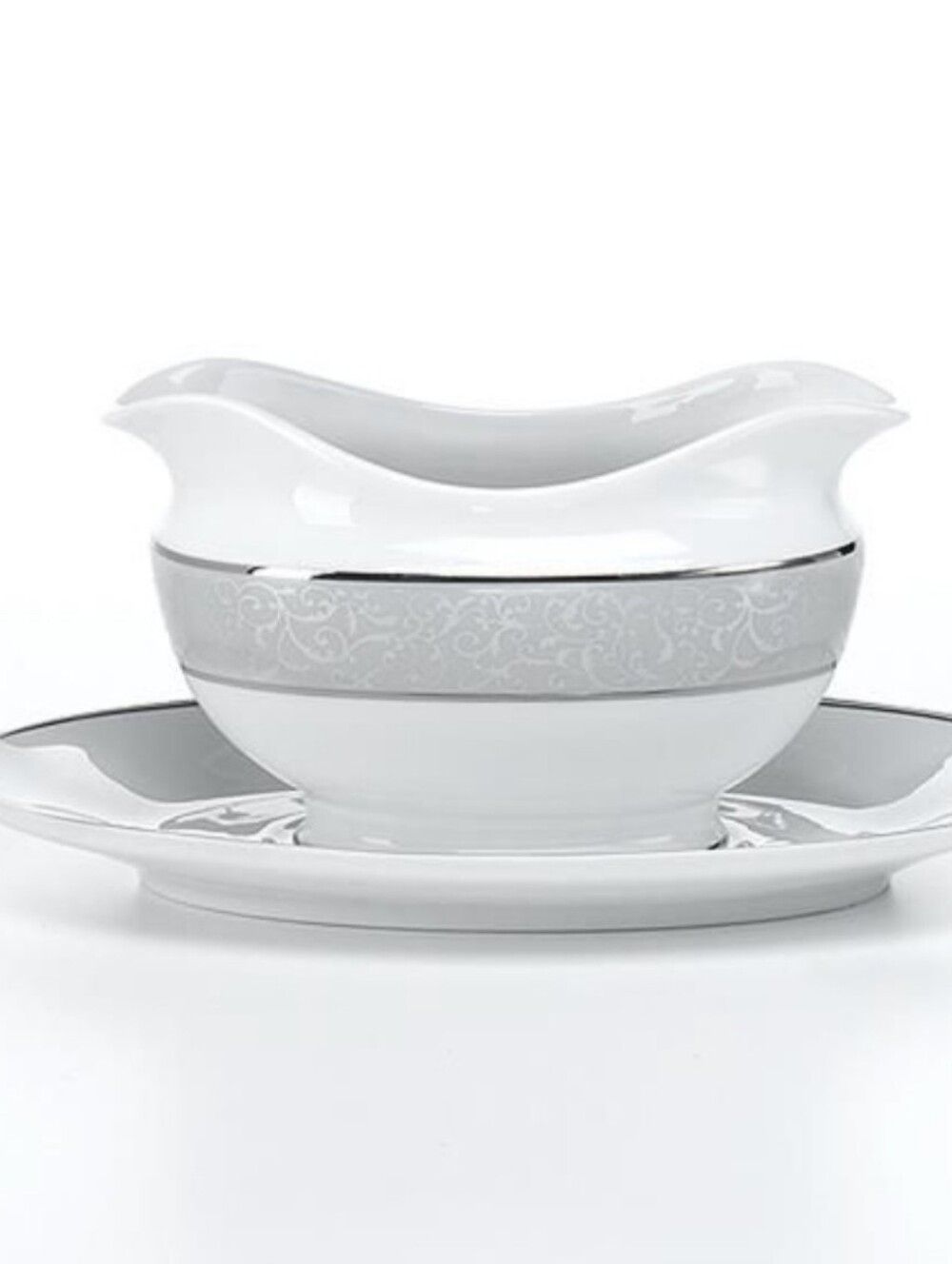 Mikasa Parchment Gravy Boat with Underplate